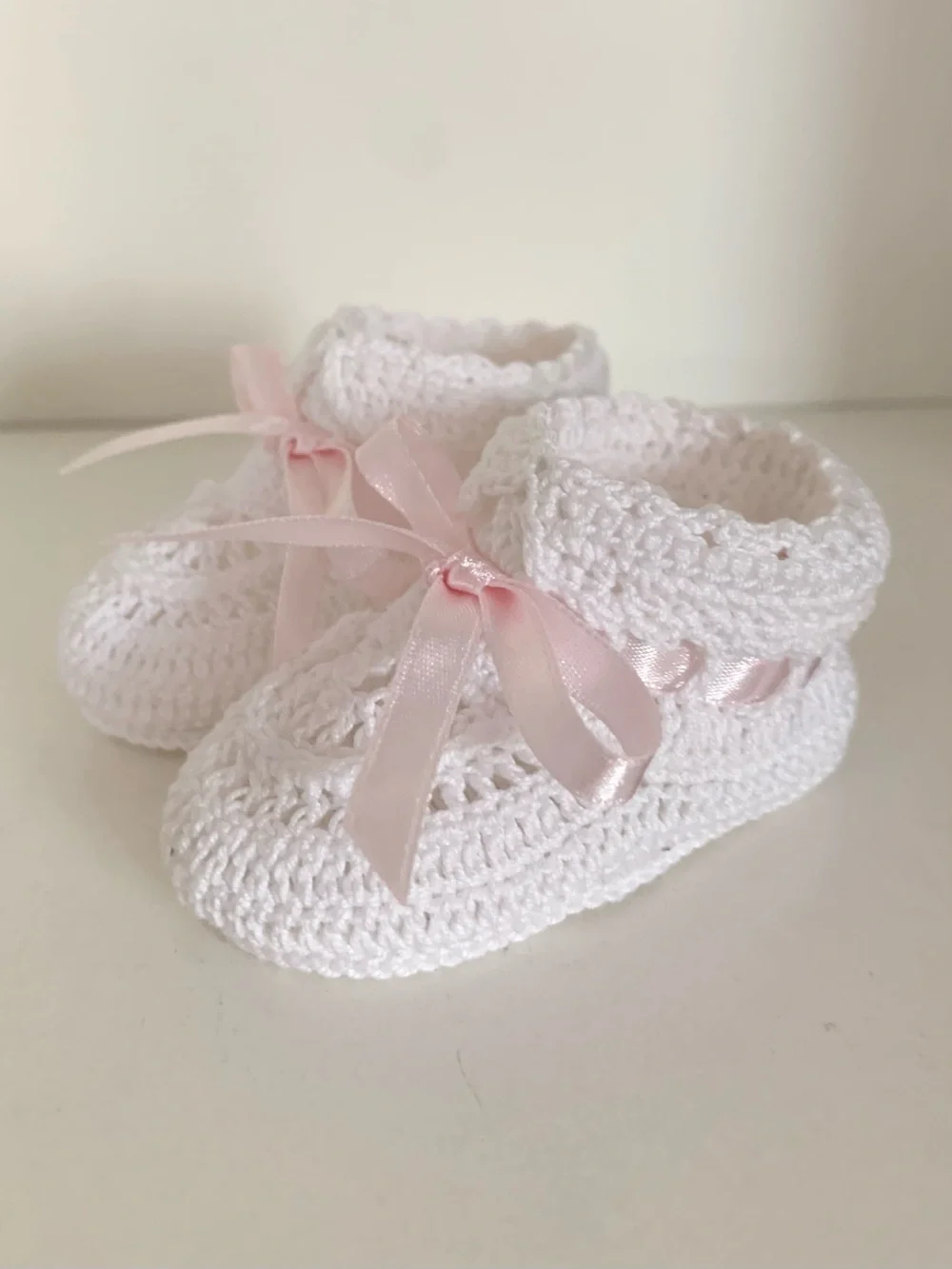 Vintage Crochet baby booties.